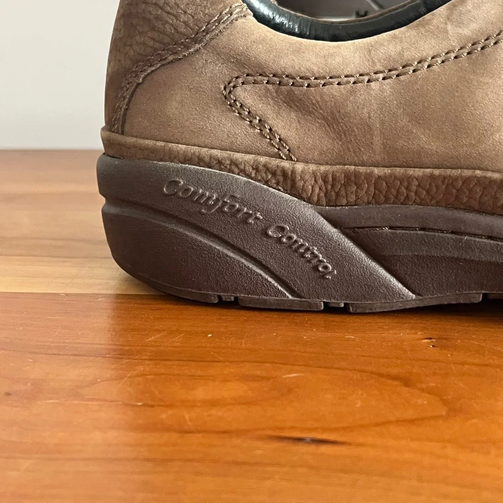 Dr. Comfort Justin 5520 Mens Brown Leather Walking Shoes Size 11M Casual Lace Up